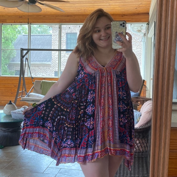 Free people floral paisley napkin dress - Picture 3 of 9